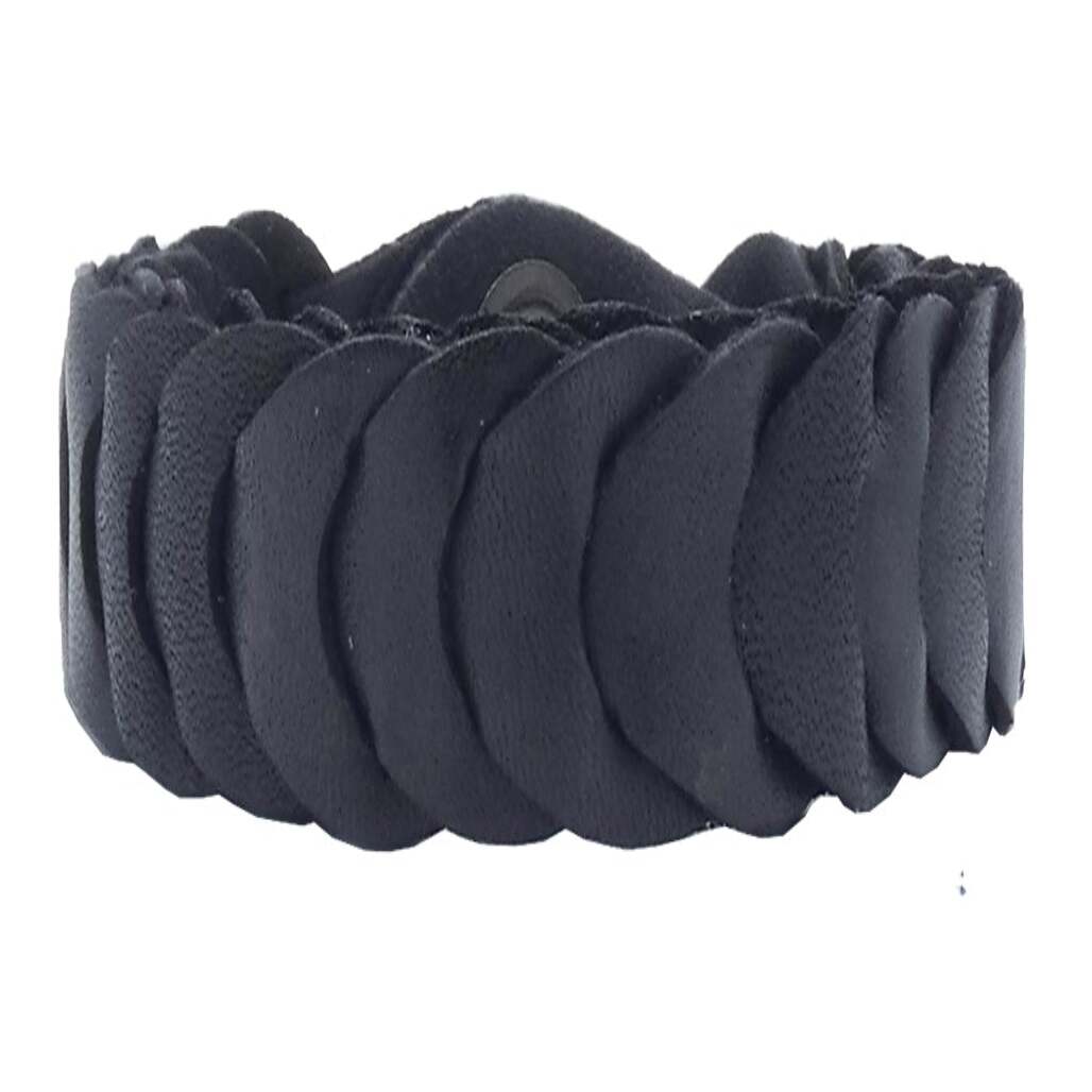 Bracciale Como intrecciato in cuoio artigianale Made in Italy