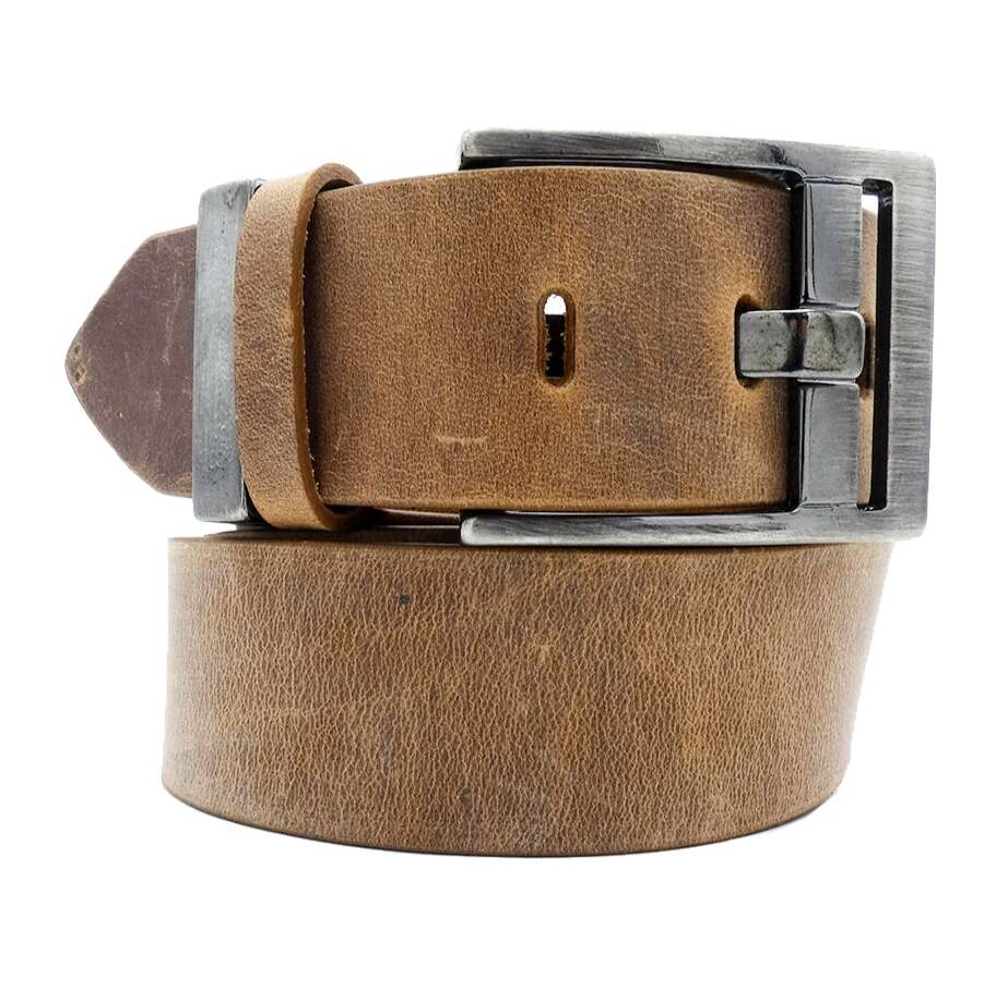 Cintura in cuoio Firenze 4cm fibbia zama canna di fucile