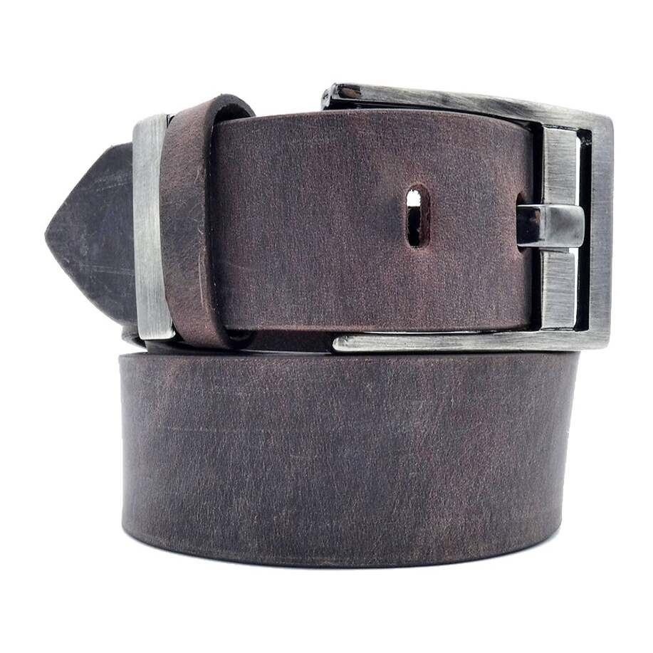 Cintura in cuoio Firenze 4cm fibbia zama canna di fucile
