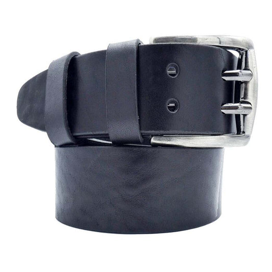 Cintura in cuoio Genova da 4cm con fibbia artigianale in zama Made in Italy