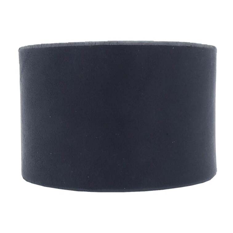Bracciale in cuoio 4cm, chiusura clip regolabile bronzo antico, 100% cuoio conciato vegetale, made in Italy, variante nero