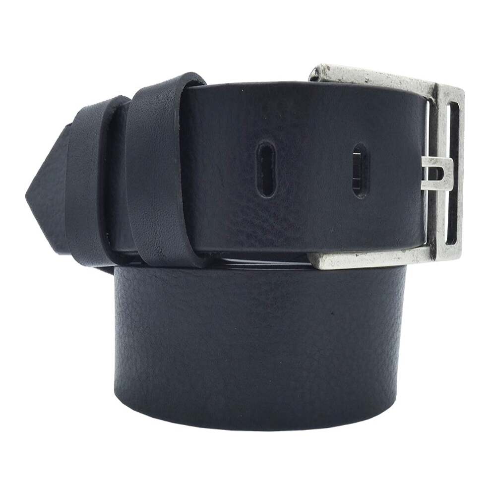 Cintura in cuoio Rinascimento da 3.5cm con fibbia artigianale zama argento antico