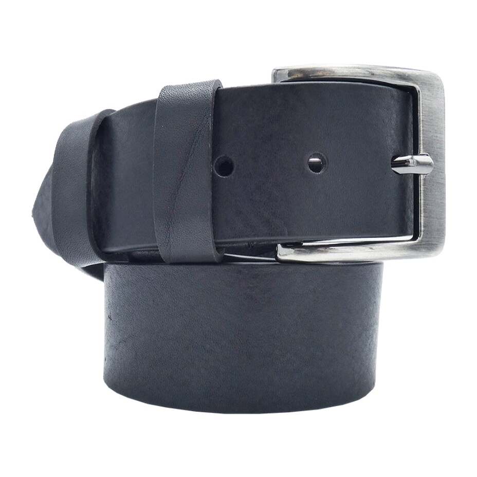 Cintura in cuoio Venezia 4cm con Fibbia artigianale zama canna di fucile satinato